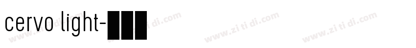 cervo light字体转换 cervo light字体转换